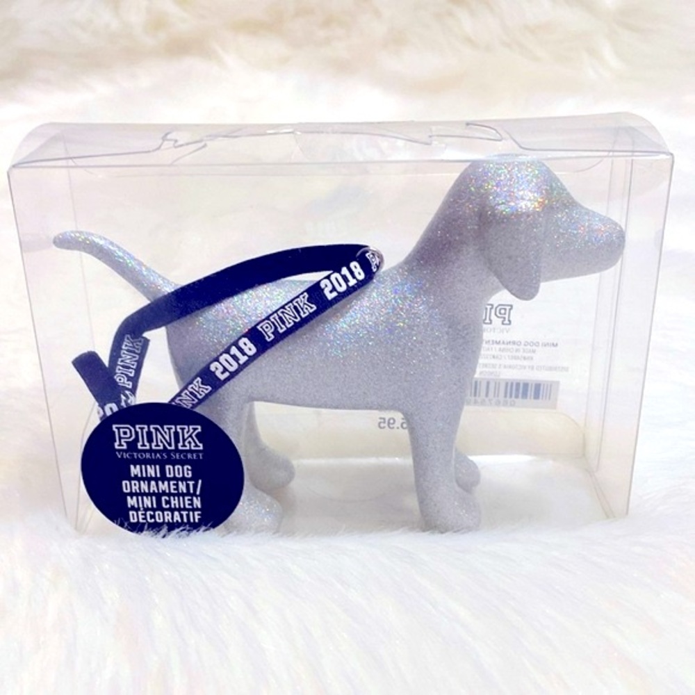 Victoria’s Secret PINK Mini Dog Ornament NWT Excellent Condition - Picture 1 of 3